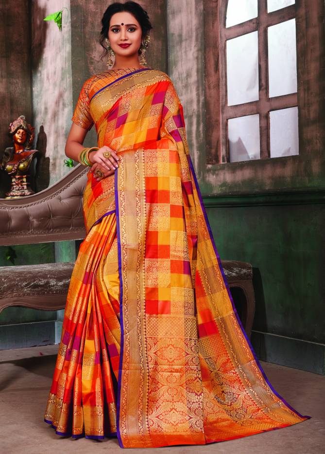 Sangam Kerlapuram Banarasi Silk Heavy Exclusive Wear Saree Collection